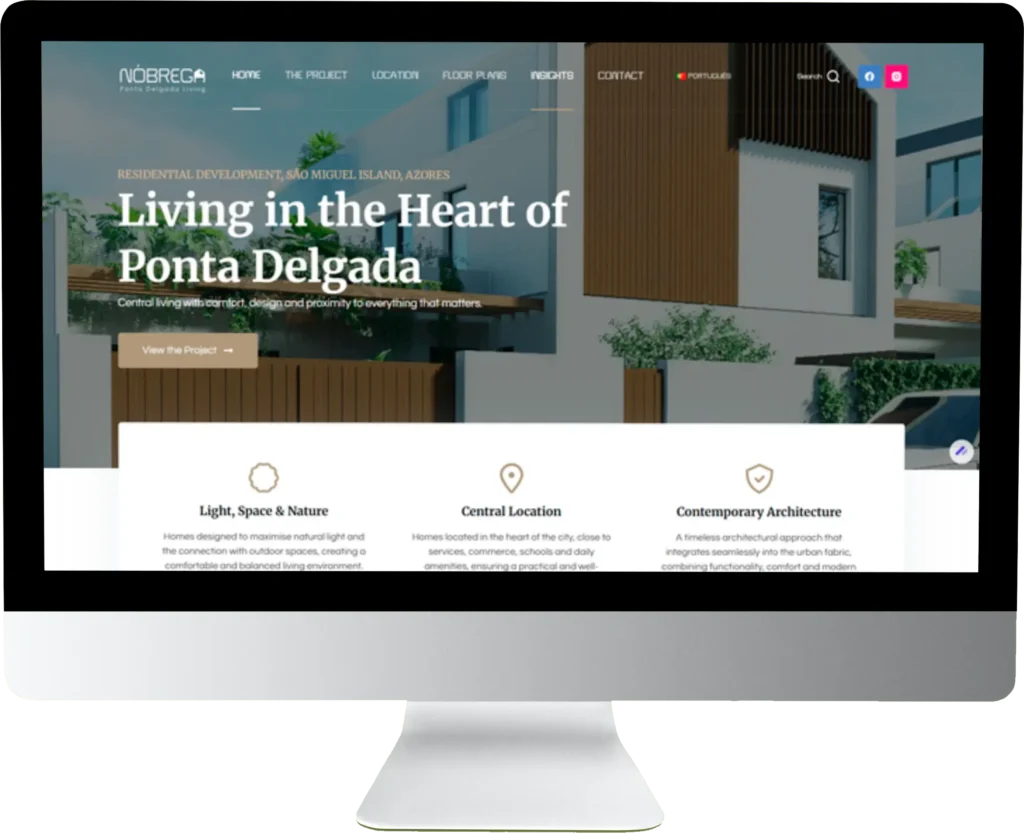 Real Estate Website Desktop Version