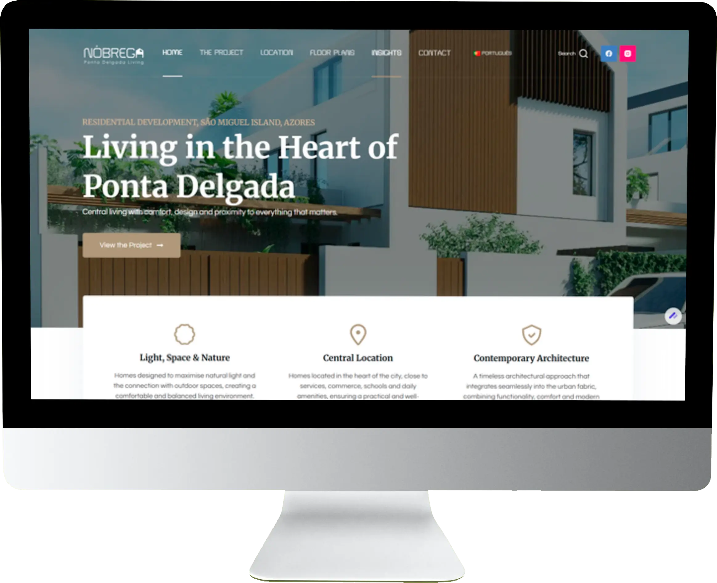 Loteamento Nóbrega website Desktop Version