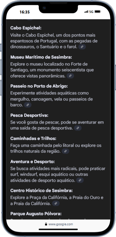 Pesquisa Mobile AI Overview